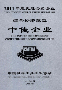 2011年度先進(jìn)會(huì )員企業(yè)綜合經(jīng)濟效益十佳企業(yè)
